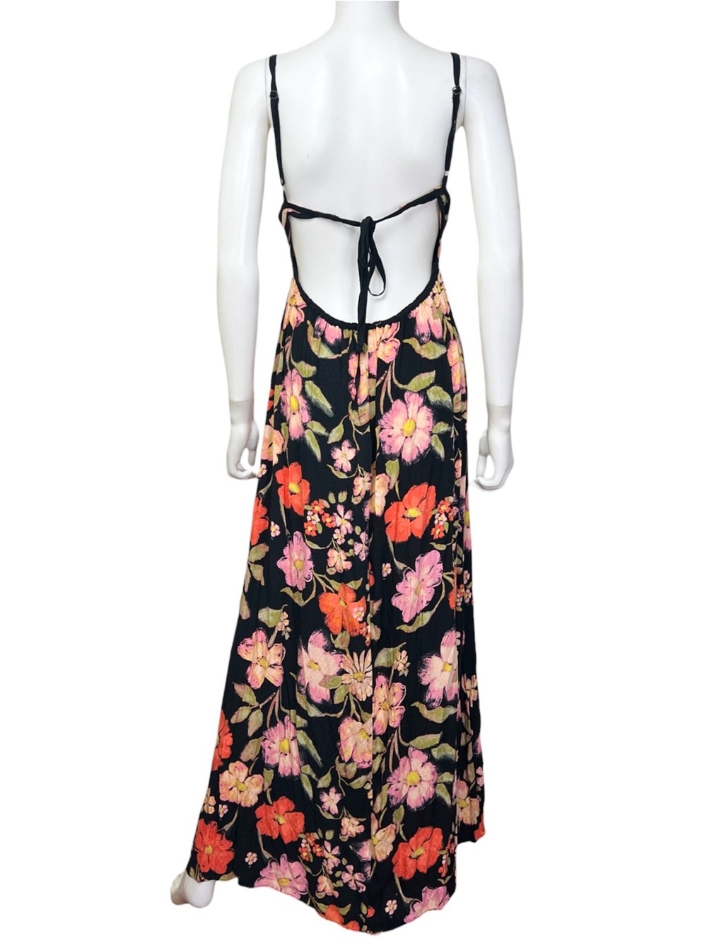 Free People Wisteria Maxi Dress in Dark Combo - NWT sz L - Picture 9 of 10